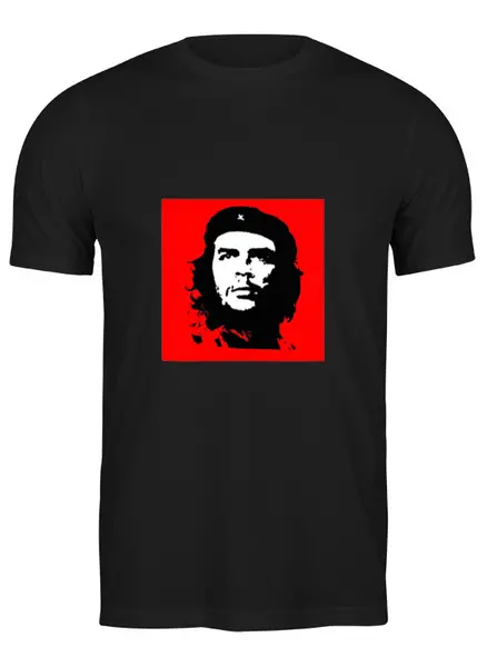 Заказать мужскую футболку в Москве. Футболка классическая Че Гевара от Виктор Гришин - готовые дизайны и нанесение принтов.