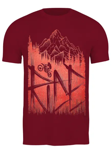 Заказать мужскую футболку в Москве. Футболка классическая Ride Motocross от oneredfoxstore@gmail.com - готовые дизайны и нанесение принтов.