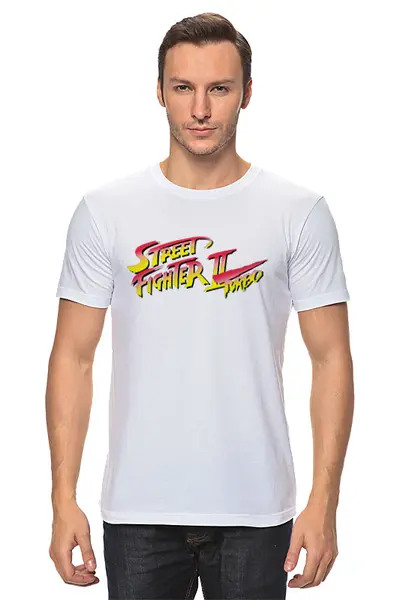 Заказать мужскую футболку в Москве. Футболка классическая Street Fighter 2 Turbo от Fix Print - готовые дизайны и нанесение принтов.