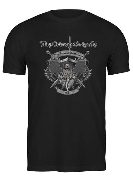 Заказать мужскую футболку в Москве. Футболка классическая The Crimson Brigade от Leichenwagen - готовые дизайны и нанесение принтов.