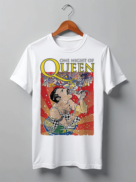 Заказать мужскую футболку в Москве. Футболка классическая Freddie Mercury - Queen от Leichenwagen - готовые дизайны и нанесение принтов.