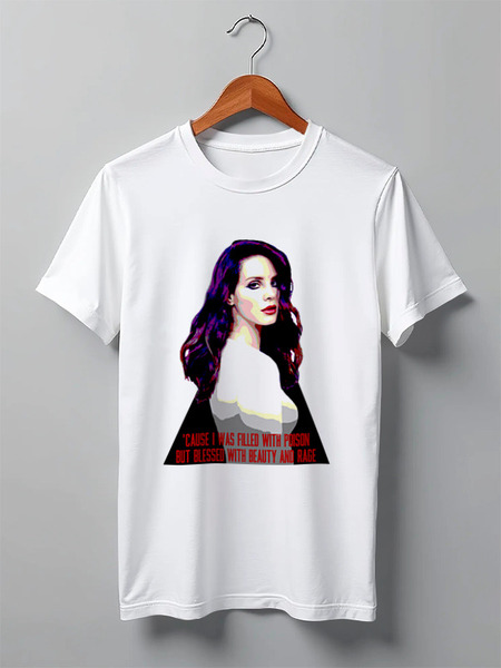 Заказать мужскую футболку в Москве. Футболка классическая Lana Del Rey - Ultraviolence Era  от calipsia_v. - готовые дизайны и нанесение принтов.