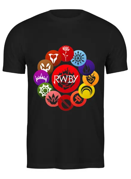 Заказать мужскую футболку в Москве. Футболка классическая RWBY  от geekbox - готовые дизайны и нанесение принтов.