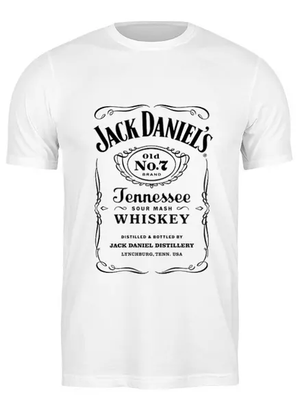 Заказать мужскую футболку в Москве. Футболка классическая Jack Daniels от Arrow92 - готовые дизайны и нанесение принтов.