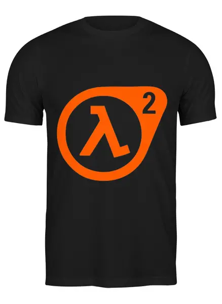 Заказать мужскую футболку в Москве. Футболка классическая HALF LIFE от robus - готовые дизайны и нанесение принтов.