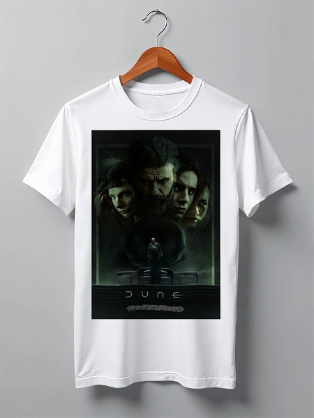 Заказать мужскую футболку в Москве. Футболка классическая Дюна / Dune от kino.printio.ru - готовые дизайны и нанесение принтов.