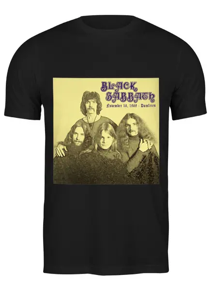 Заказать мужскую футболку в Москве. Футболка классическая Black Sabbath от Fedor - готовые дизайны и нанесение принтов.