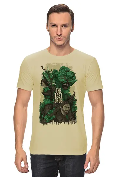 Заказать мужскую футболку в Москве. Футболка классическая The Last of Us от balden - готовые дизайны и нанесение принтов.