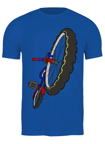 Заказать мужскую футболку в Москве. Футболка классическая Велосипед от valezar - готовые дизайны и нанесение принтов.