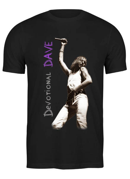 Заказать мужскую футболку в Москве. Футболка классическая Depeche Mode - Devotional Dave от Black Pimpf - готовые дизайны и нанесение принтов.
