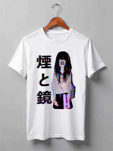 Заказать мужскую футболку в Москве. Футболка классическая  Sad Japanese Aesthetic от cherdantcev - готовые дизайны и нанесение принтов.