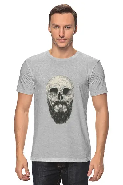 Заказать мужскую футболку в Москве. Футболка классическая Beard от YellowCloverShop - готовые дизайны и нанесение принтов.