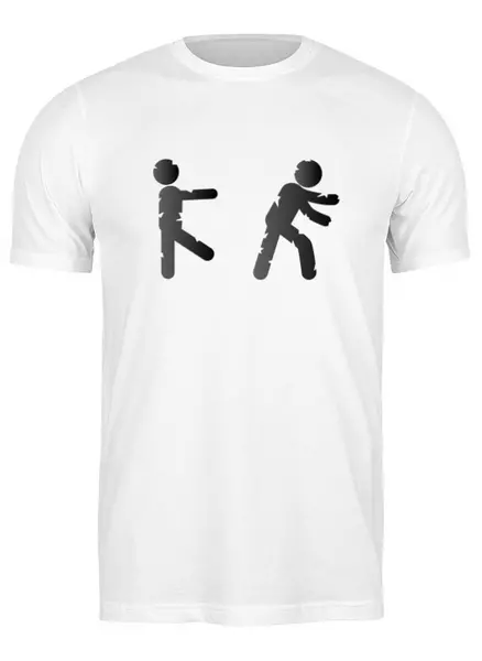 Заказать мужскую футболку в Москве. Футболка классическая Zombies от oneredfoxstore@gmail.com - готовые дизайны и нанесение принтов.