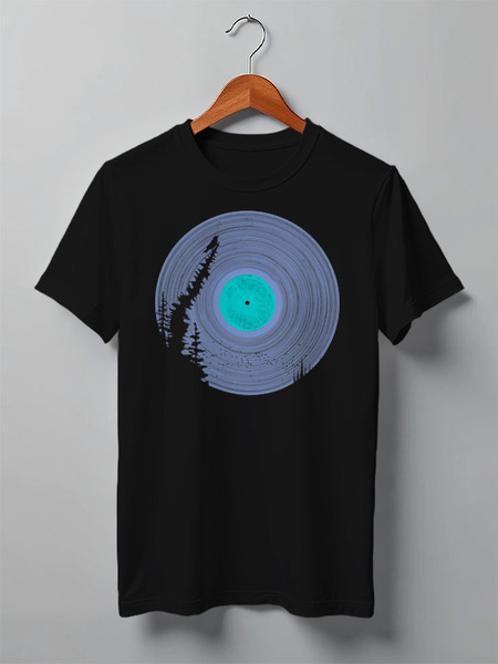Заказать мужскую футболку в Москве. Футболка классическая Forest Silence Vinyl от oneredfoxstore@gmail.com - готовые дизайны и нанесение принтов.