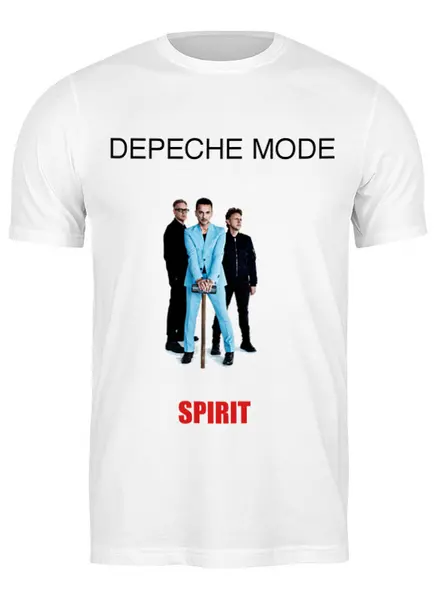 Заказать мужскую футболку в Москве. Футболка классическая Depeche Mode 2017 от Fedor - готовые дизайны и нанесение принтов.