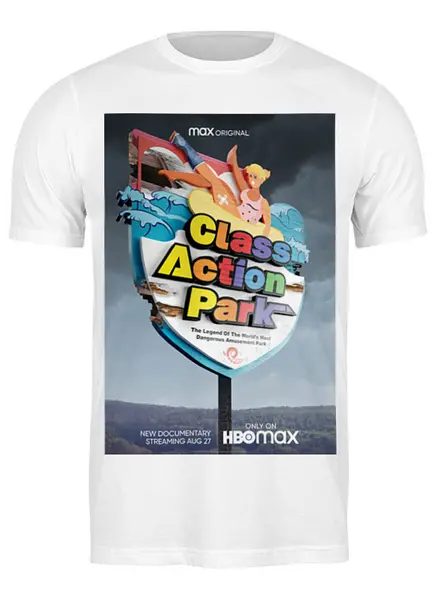 Заказать мужскую футболку в Москве. Футболка классическая Class Action Park от kino.printio.ru - готовые дизайны и нанесение принтов.