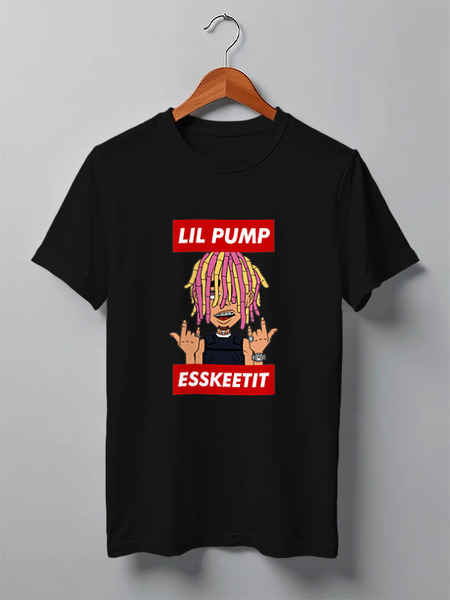 Заказать мужскую футболку в Москве. Футболка классическая Lil Pump от geekbox - готовые дизайны и нанесение принтов.
