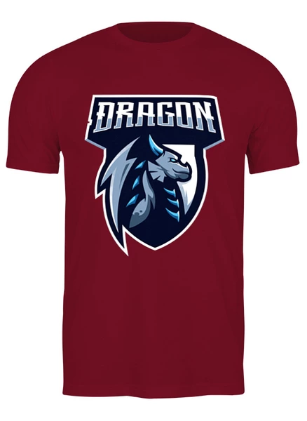 Заказать мужскую футболку в Москве. Футболка классическая Dragon от skynatural - готовые дизайны и нанесение принтов.