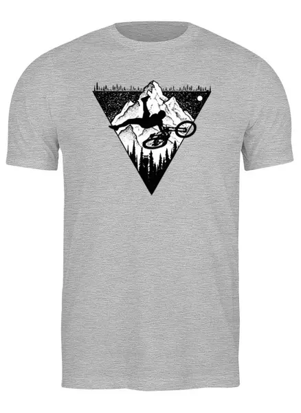 Заказать мужскую футболку в Москве. Футболка классическая My Bike от oneredfoxstore@gmail.com - готовые дизайны и нанесение принтов.