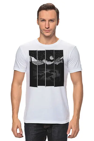 Заказать мужскую футболку в Москве. Футболка классическая Wild Date от oneredfoxstore@gmail.com - готовые дизайны и нанесение принтов.