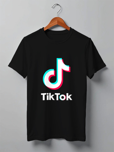 Заказать мужскую футболку в Москве. Футболка классическая TikTok  от DESIGNER   - готовые дизайны и нанесение принтов.