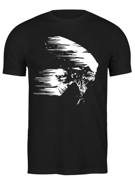 Заказать мужскую футболку в Москве. Футболка классическая Aliens от oneredfoxstore@gmail.com - готовые дизайны и нанесение принтов.