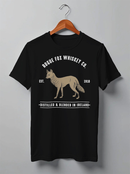 Заказать мужскую футболку в Москве. Футболка классическая Fox Here от oneredfoxstore@gmail.com - готовые дизайны и нанесение принтов.