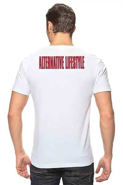 Заказать мужскую футболку в Москве. Футболка классическая Alternative Lifestyle от balden - готовые дизайны и нанесение принтов.
