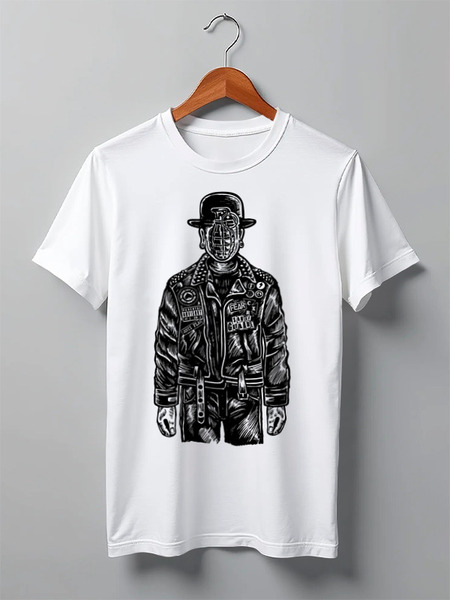 Заказать мужскую футболку в Москве. Футболка классическая Oldschool от oneredfoxstore@gmail.com - готовые дизайны и нанесение принтов.