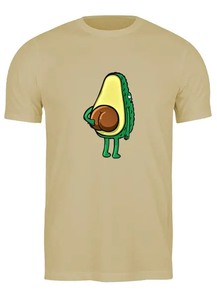 Заказать мужскую футболку в Москве. Футболка классическая Авокадо от T-shirt print  - готовые дизайны и нанесение принтов.