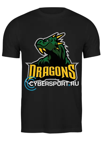 Заказать мужскую футболку в Москве. Футболка классическая DRAGONS от robus - готовые дизайны и нанесение принтов.
