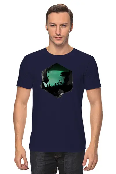 Заказать мужскую футболку в Москве. Футболка классическая Aliens от oneredfoxstore@gmail.com - готовые дизайны и нанесение принтов.