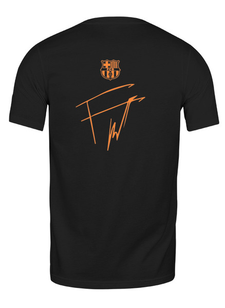 Заказать мужскую футболку в Москве. Футболка классическая FC Barcelona | F. De Jong Number 21 (2021) от 0x000000123 - готовые дизайны и нанесение принтов.