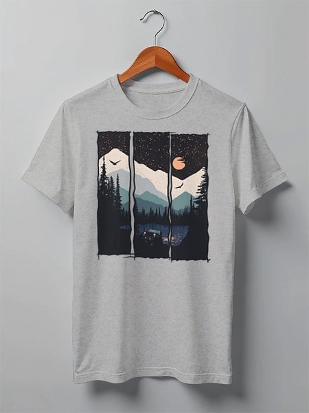 Заказать мужскую футболку в Москве. Футболка классическая Offroad от oneredfoxstore@gmail.com - готовые дизайны и нанесение принтов.