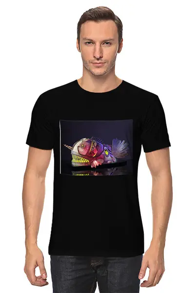 Заказать мужскую футболку в Москве. Футболка классическая Flashlight Creative от natulia_hatulia@yahoo.com - готовые дизайны и нанесение принтов.
