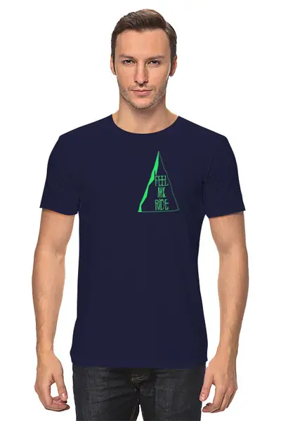 Заказать мужскую футболку в Москве. Футболка классическая Mountain Bike от oneredfoxstore@gmail.com - готовые дизайны и нанесение принтов.