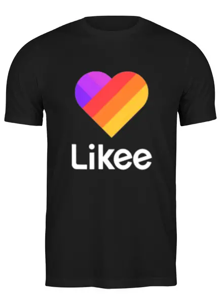 Заказать мужскую футболку в Москве. Футболка классическая Likee  от DESIGNER   - готовые дизайны и нанесение принтов.
