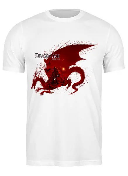 Заказать мужскую футболку в Москве. Футболка классическая DRAGON AGE от robus - готовые дизайны и нанесение принтов.