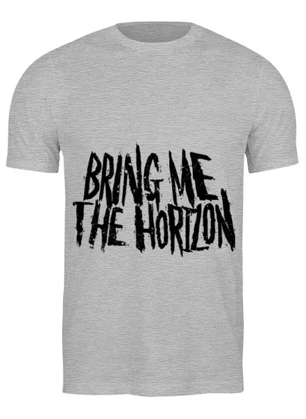 Заказать мужскую футболку в Москве. Футболка классическая Bring Me The Horizon от BURNSHIRTS - готовые дизайны и нанесение принтов.