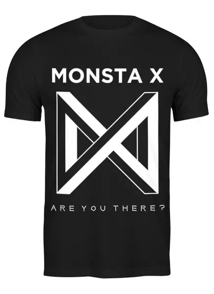 Заказать мужскую футболку в Москве. Футболка классическая Monsta X от geekbox - готовые дизайны и нанесение принтов.