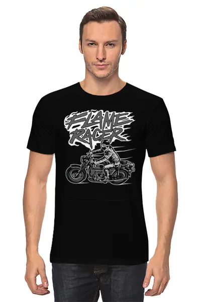 Заказать мужскую футболку в Москве. Футболка классическая Oldschool от oneredfoxstore@gmail.com - готовые дизайны и нанесение принтов.