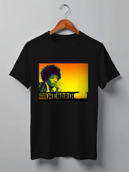 Заказать мужскую футболку в Москве. Футболка классическая Jimi Hendrix от Fedor - готовые дизайны и нанесение принтов.