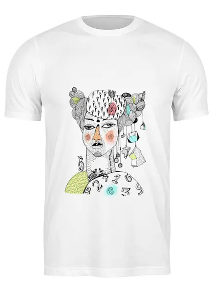 Заказать мужскую футболку в Москве. Футболка классическая Королева чудаков от Asparagus Lab + Masha Saunders - готовые дизайны и нанесение принтов.