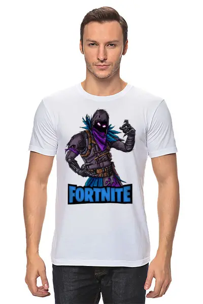 Заказать мужскую футболку в Москве. Футболка классическая FORTNITE от balden - готовые дизайны и нанесение принтов.