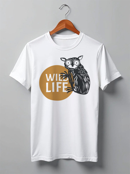 Заказать мужскую футболку в Москве. Футболка классическая Animals от oneredfoxstore@gmail.com - готовые дизайны и нанесение принтов.
