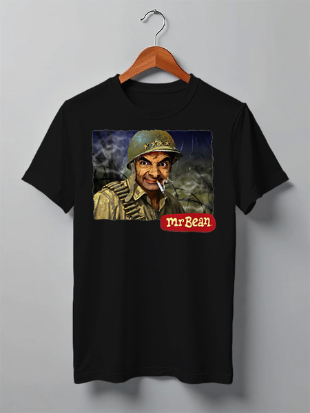 Заказать мужскую футболку в Москве. Футболка классическая Mr.Bean от Leichenwagen - готовые дизайны и нанесение принтов.