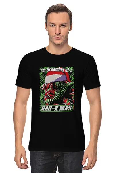 Заказать мужскую футболку в Москве. Футболка классическая Rad Xmas от El Fox - готовые дизайны и нанесение принтов.