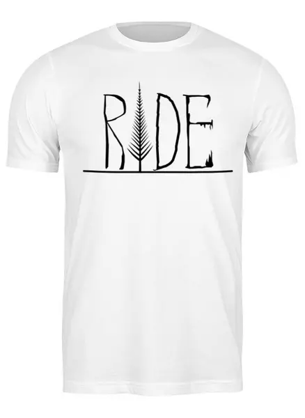 Заказать мужскую футболку в Москве. Футболка классическая Mountain Bike от oneredfoxstore@gmail.com - готовые дизайны и нанесение принтов.