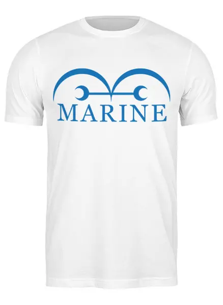 Заказать мужскую футболку в Москве. Футболка классическая Marine от Y L - готовые дизайны и нанесение принтов.