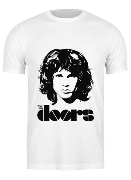 Заказать мужскую футболку в Москве. Футболка классическая The doors (Дорс) от Easy-store - готовые дизайны и нанесение принтов.